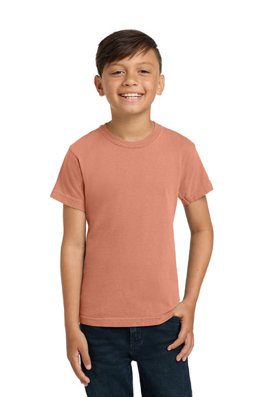 Comfort Colors 9018 Youth Short Sleeve Crewneck T-Shirt Terracota Model Front