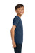 Comfort Colors 9018 Youth Short Sleeve Crewneck T-Shirt True Navy Blue Model Side