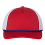 Richardson Mens Foamie Snapback Trucker Hat - Red/White/Royal Blue - NEW
