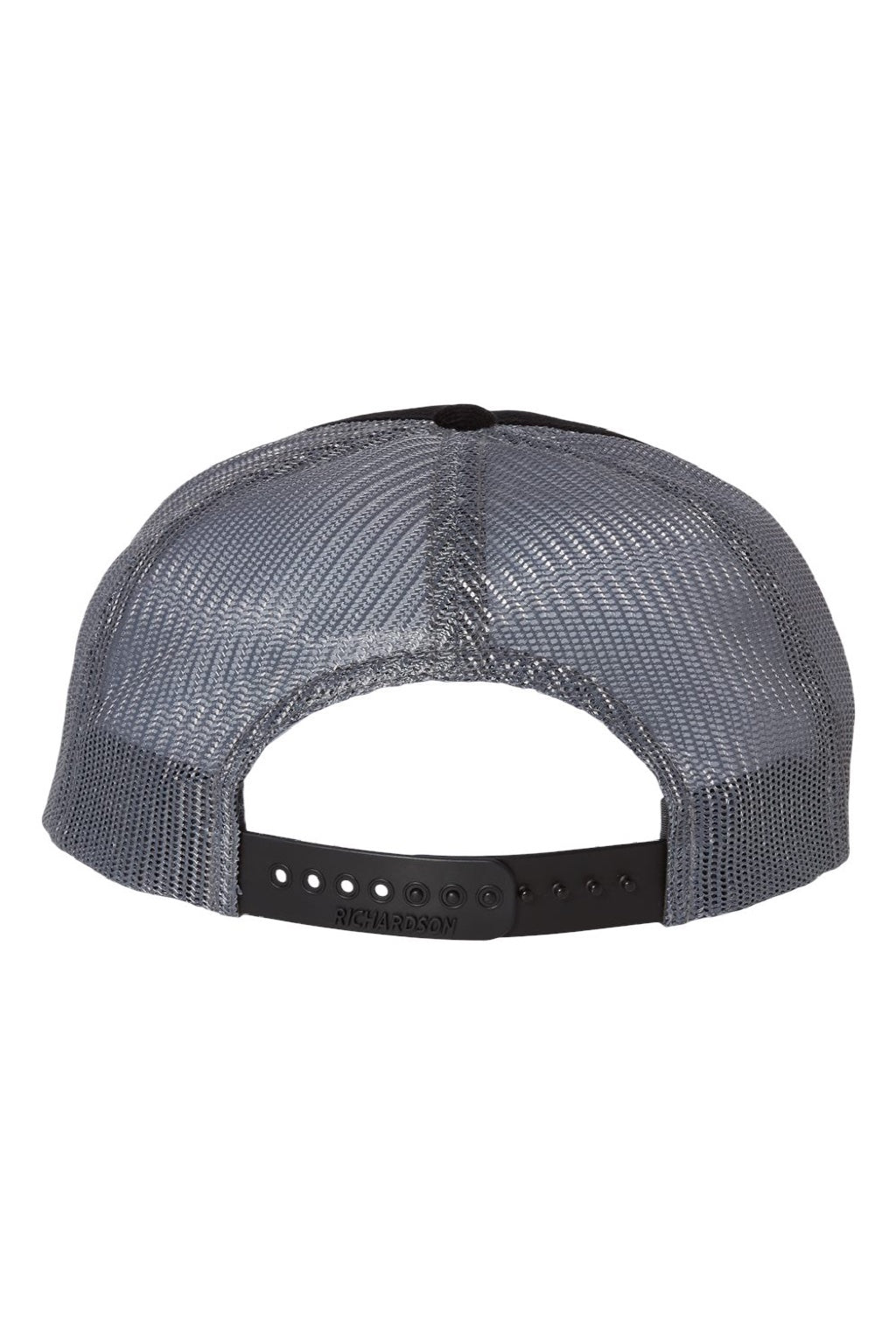 Richardson Hats 930 Mens Troutdale Corduroy Snapback Trucker Hat Black/Charcoal Grey Flat Back