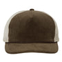 Richardson Hats Mens Troutdale Corduroy Snapback Trucker Hat - Brown/Sand