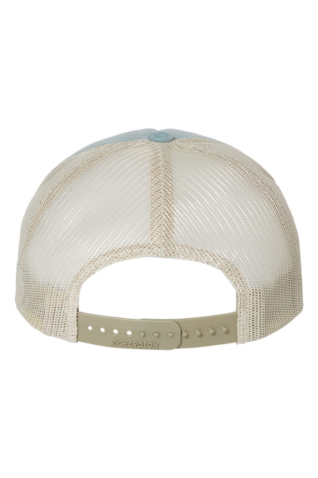 Richardson Hats 930 Mens Troutdale Corduroy Snapback Trucker Hat Light Blue/Sand Flat Back