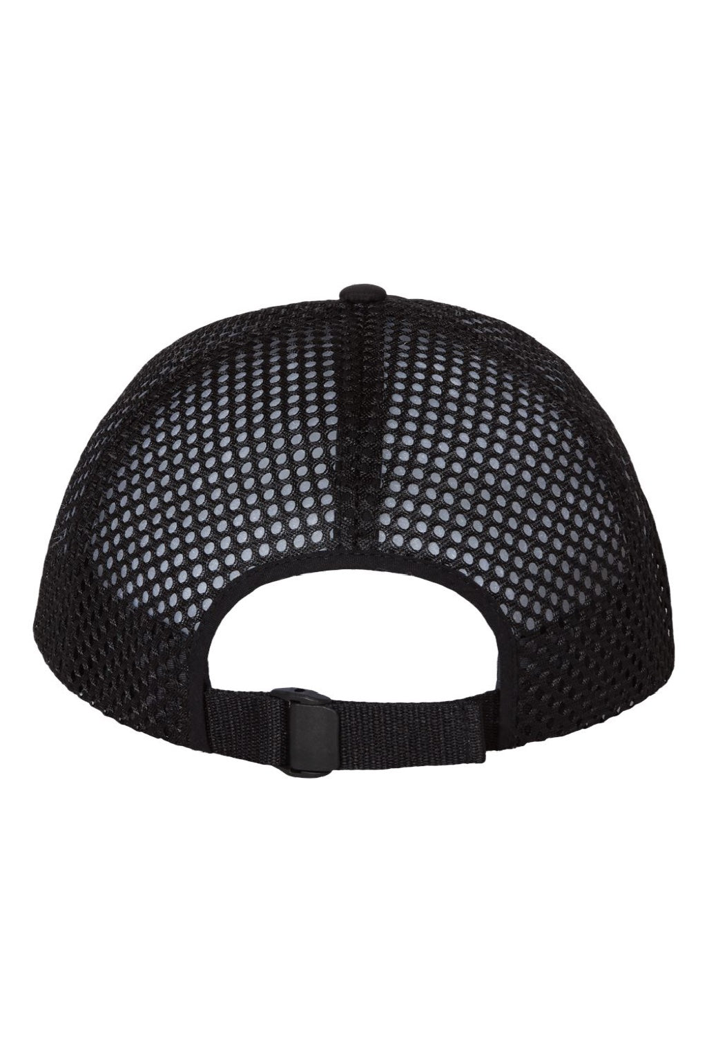 Richardson Hats 935 Mens Rogue Wide Set Mesh Back Moisture Wicking Adjustable Hat Black Flat Back