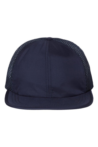 Richardson Hats 935 Mens Rogue Wide Set Mesh Back Moisture Wicking Adjustable Hat Navy Blue Flat Front