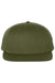 Richardson Hats 255 Mens Pinch Front Structured Snapback Trucker Hat Army Olive Green Flat Front
