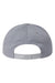 Richardson Hats 255 Mens Pinch Front Structured Snapback Trucker Hat Heather Grey Flat Back