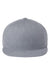 Richardson Hats 255 Mens Pinch Front Structured Snapback Trucker Hat Heather Grey Flat Front