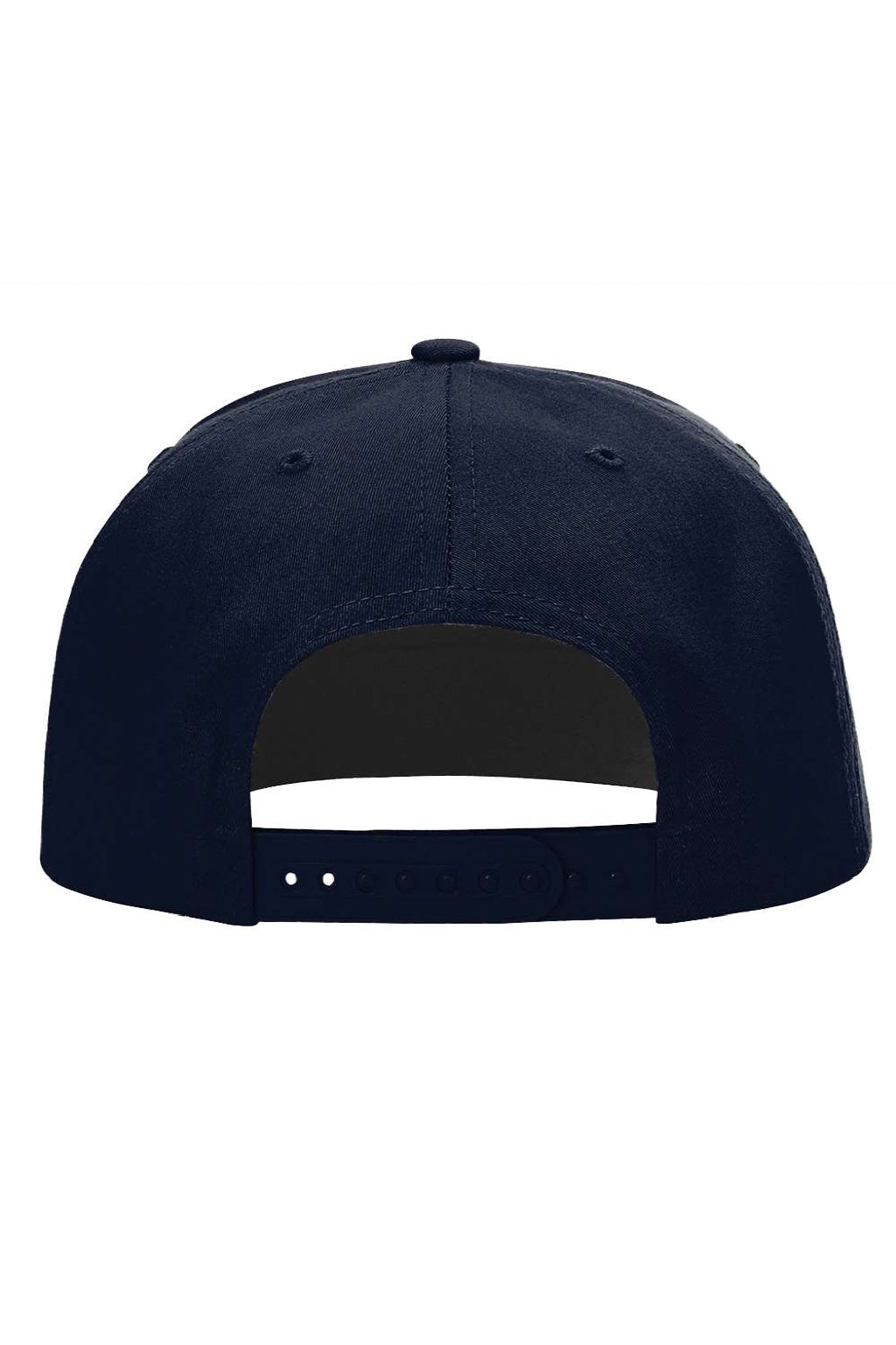 Richardson Hats 255 Mens Pinch Front Structured Snapback Trucker Hat Navy Blue Flat Back