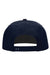 Richardson Hats 255 Mens Pinch Front Structured Snapback Trucker Hat Navy Blue Flat Back