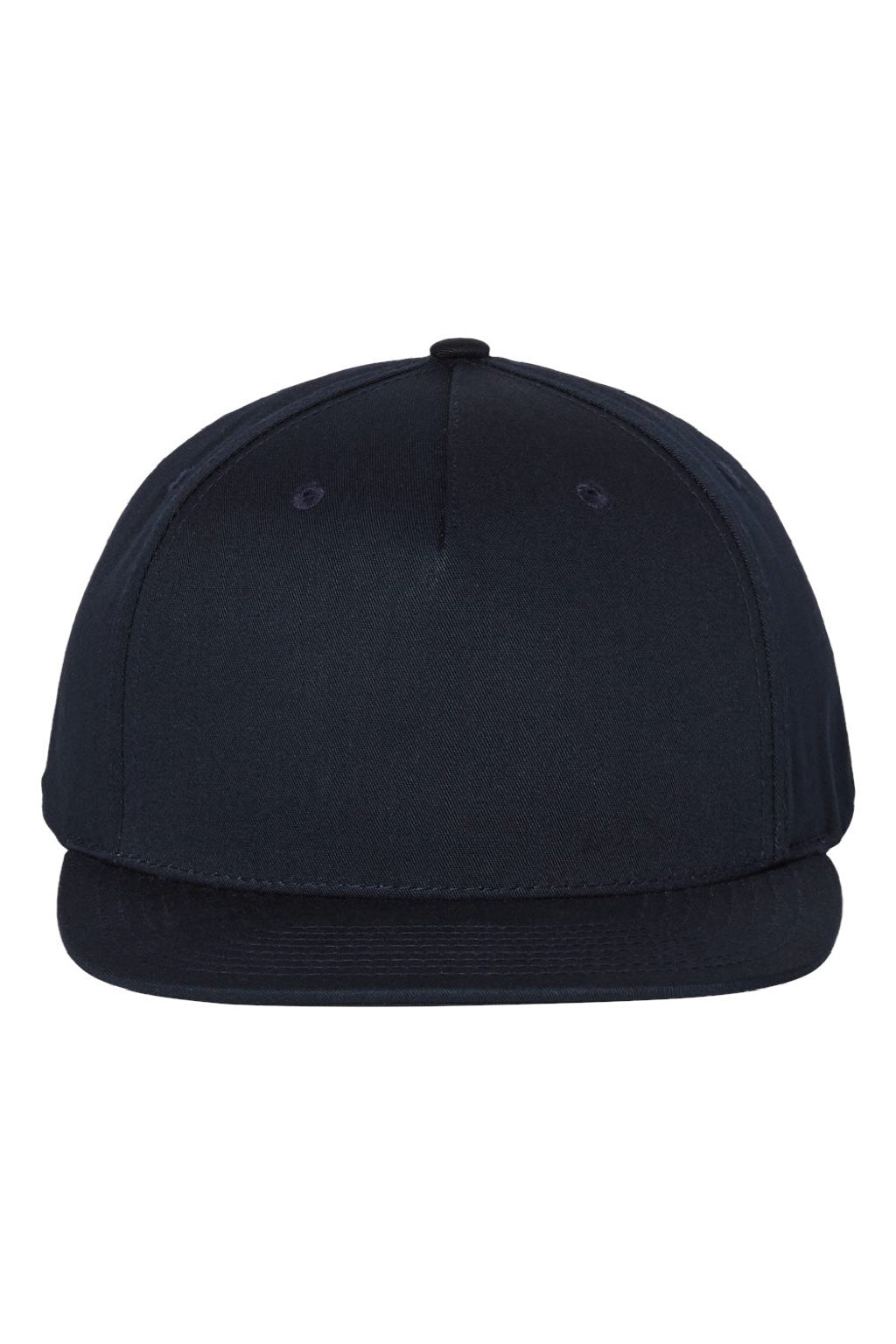 Richardson Hats 255 Mens Pinch Front Structured Snapback Trucker Hat Navy Blue Flat Front