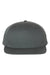 Richardson Hats 255 Mens Pinch Front Structured Snapback Trucker Hat Flint Grey Flat Front