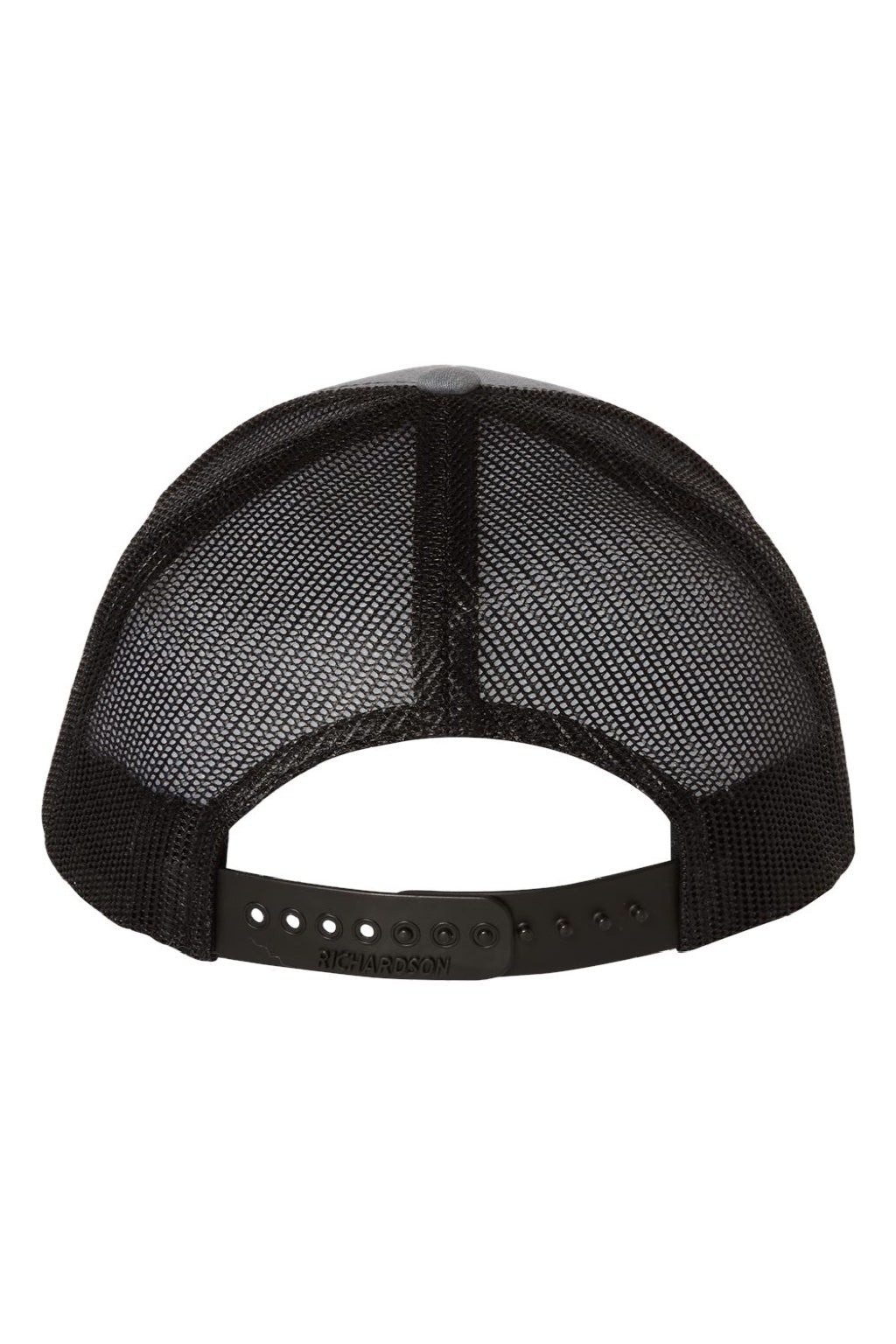 Richardson Hats 112Y Youth Trucker Snapback Hat Heather Grey/Black Flat Back