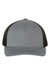Richardson Hats 112Y Youth Trucker Snapback Hat Heather Grey/Black Flat Front
