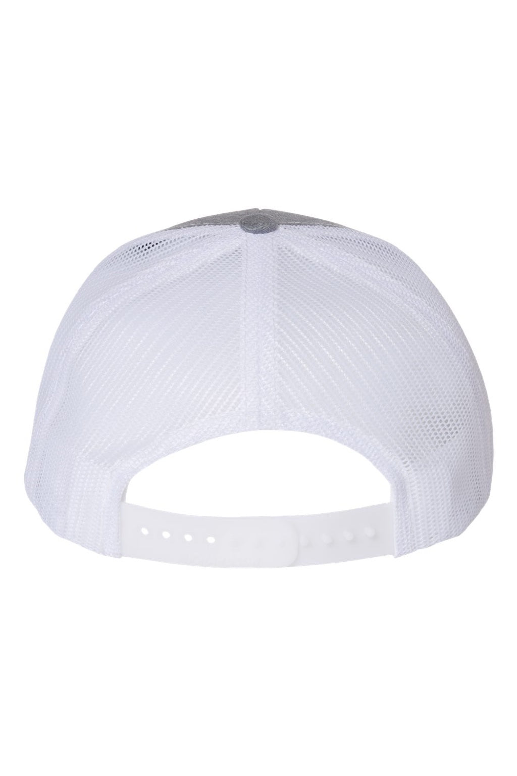 Richardson Hats 112Y Youth Trucker Snapback Hat Heather Grey/White Flat Back