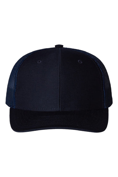 Richardson Hats 112Y Youth Trucker Snapback Hat Navy Blue Flat Front
