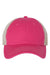 Sportsman 3100 Mens Contrast Stitch Mesh Back Hat Pink/Stone Flat Front