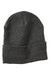 Sportsman Hats SP12JL Mens Jersey Lined Cuffed Beanie Heather Charcoal Grey Flat Front