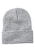 Sportsman Hats SP12JL Mens Jersey Lined Cuffed Beanie Heather Grey Flat Front