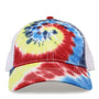 The Game Mens Tie-Dye Snapback Trucker Hat - Rainbow - NEW