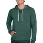 Jerzees Mens Vintage Snow French Terry Hooded Sweatshirt Hoodie w/ Pouch Pocket - Heather Forest Green - Closeout