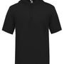 Badger Mens B-Core Moisture Wicking Short Sleeve Hooded T-Shirt Hoodie - Black