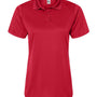 C2 Sport Womens Moisture Wicking Short Sleeve Polo Shirt - Red - NEW