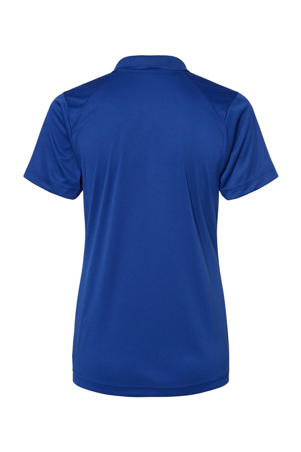 C2 Sport 5902 Womens Moisture Wicking Short Sleeve Polo Shirt Royal Blue Flat Back