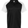 C2 Sport Mens Moisture Wicking Short Sleeve Polo Shirt - Black/White - NEW
