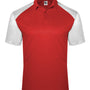 C2 Sport Mens Moisture Wicking Short Sleeve Polo Shirt - Red/White - NEW