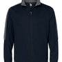 Badger Mens Blitz Full Zip Jacket - Navy Blue/Graphite Grey - NEW