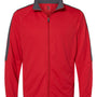 Badger Mens Blitz Full Zip Jacket - Red/Graphite Grey - NEW