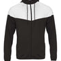 Badger Mens Spirit Full Zip Hooded Jacket - Black/White - NEW