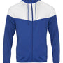 Badger Mens Spirit Full Zip Hooded Jacket - Royal Blue/White - NEW