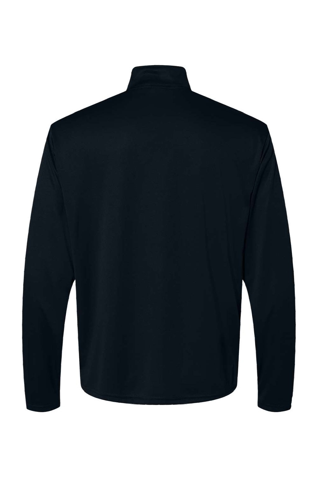 C2 Sport 5102 Mens Moisture Wicking 1/4 Zip Sweatshirt Black Flat Back