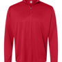 C2 Sport Mens Moisture Wicking 1/4 Zip Sweatshirt - Red - NEW