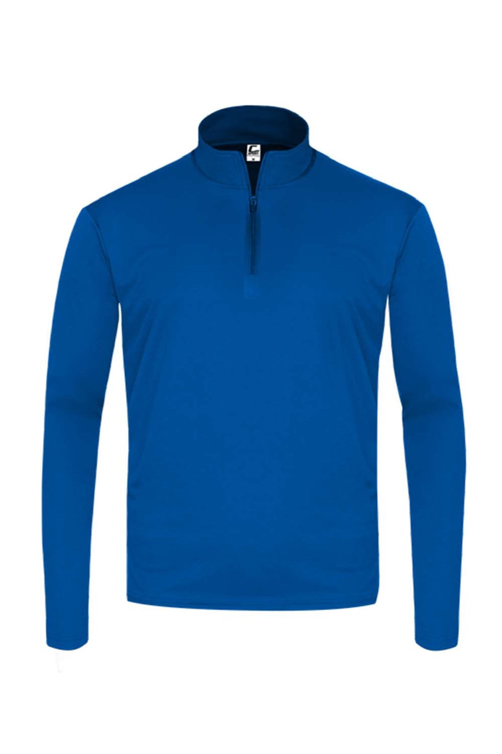 C2 Sport 5102 Mens Moisture Wicking 1/4 Zip Sweatshirt Royal Blue Flat Front