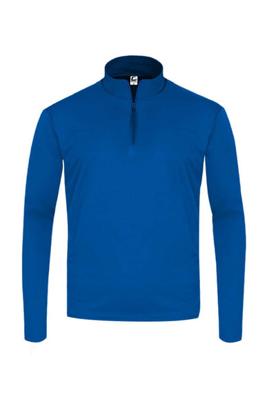 C2 Sport 5102 Mens Moisture Wicking 1/4 Zip Sweatshirt Royal Blue Flat Front