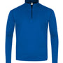 C2 Sport Mens Moisture Wicking 1/4 Zip Sweatshirt - Royal Blue