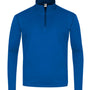 C2 Sport Mens Moisture Wicking 1/4 Zip Sweatshirt - Royal Blue - NEW