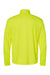 C2 Sport 5102 Mens Moisture Wicking 1/4 Zip Pullover Safety Yellow Flat Back