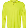 C2 Sport Mens Moisture Wicking 1/4 Zip Sweatshirt - Safety Yellow - NEW