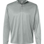 C2 Sport Mens Moisture Wicking 1/4 Zip Sweatshirt - Silver Grey - NEW