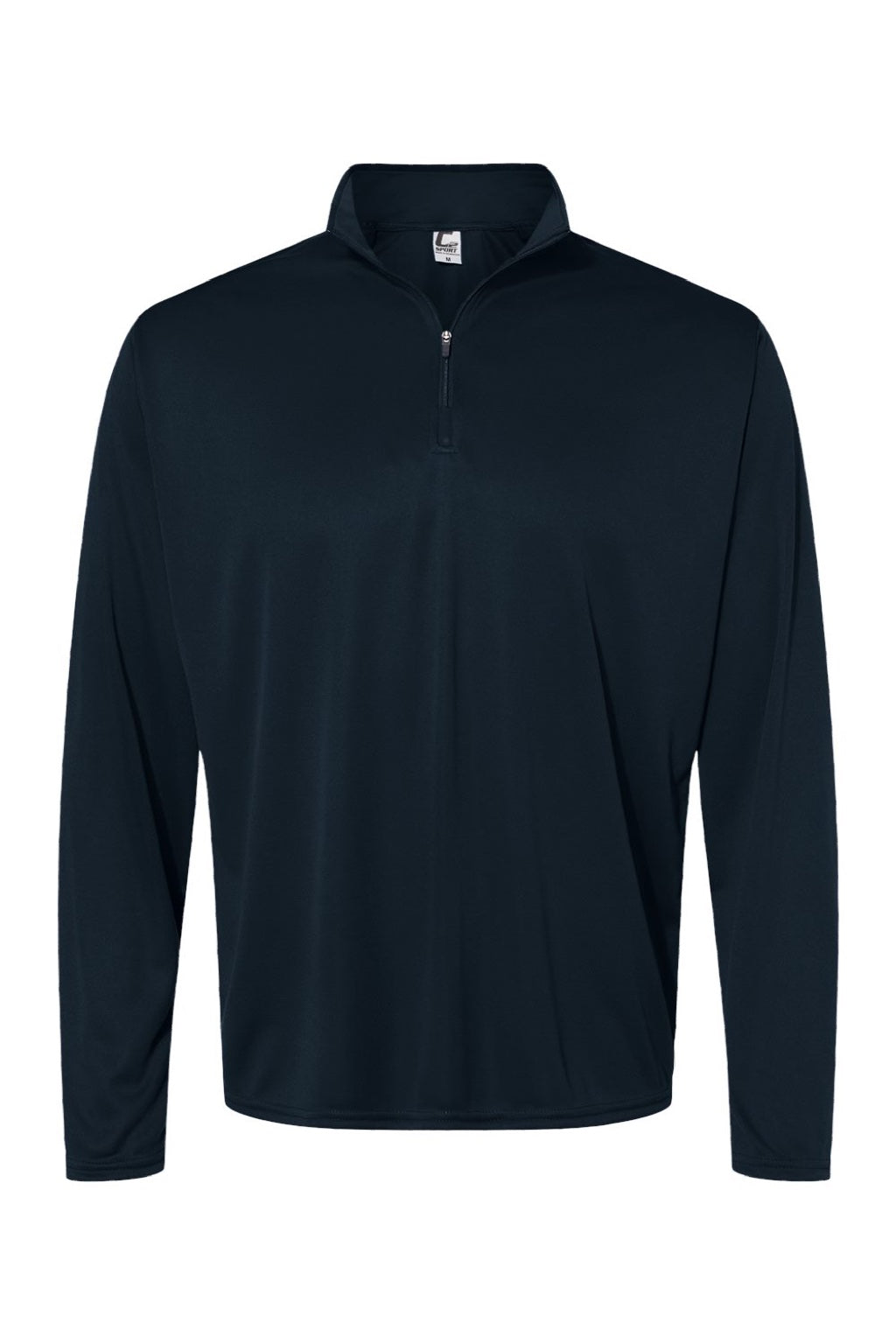 C2 Sport 5102 Mens Moisture Wicking 1/4 Zip Sweatshirt Navy Blue Flat Front
