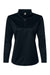 C2 Sport 5602 Womens Moisture Wicking 1/4 Zip Pullover Black Flat Front