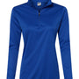 C2 Sport Womens Moisture Wicking 1/4 Zip Sweatshirt - Royal Blue - NEW
