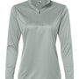 C2 Sport Womens Moisture Wicking 1/4 Zip Sweatshirt - Silver Grey - NEW