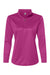 C2 Sport 5602 Womens Moisture Wicking 1/4 Zip Pullover Hot Pink Flat Front