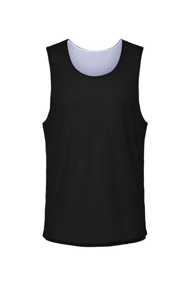 C2 Sport 5729 Mens Reversible Mesh Tank Top Black/White Flat Front