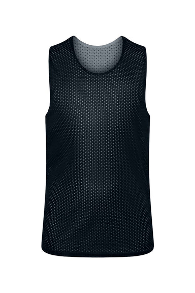 C2 Sport 5228 Youth Reversible Mesh Tank Top Black/White Flat Front