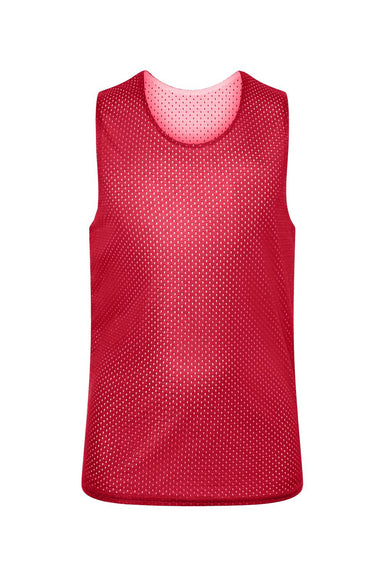 C2 Sport 5228 Youth Reversible Mesh Tank Top Red/White Flat Front
